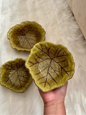 New Set of 3 Beautiful Leaf Decorative Bowls | Snacks, Candies, Dessert Dish